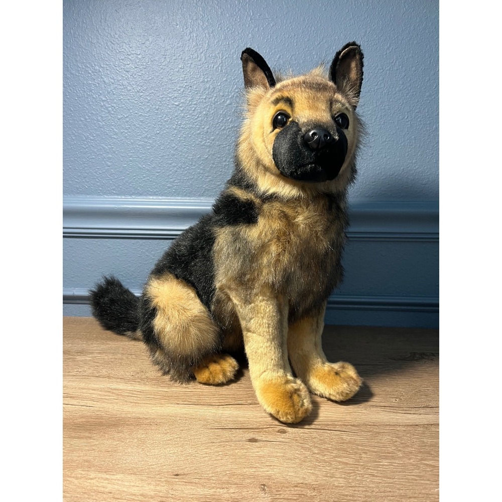 Hansa Creation German‎ Shepherd Dog Plush Toy Realistic Stuffed Animal Kids